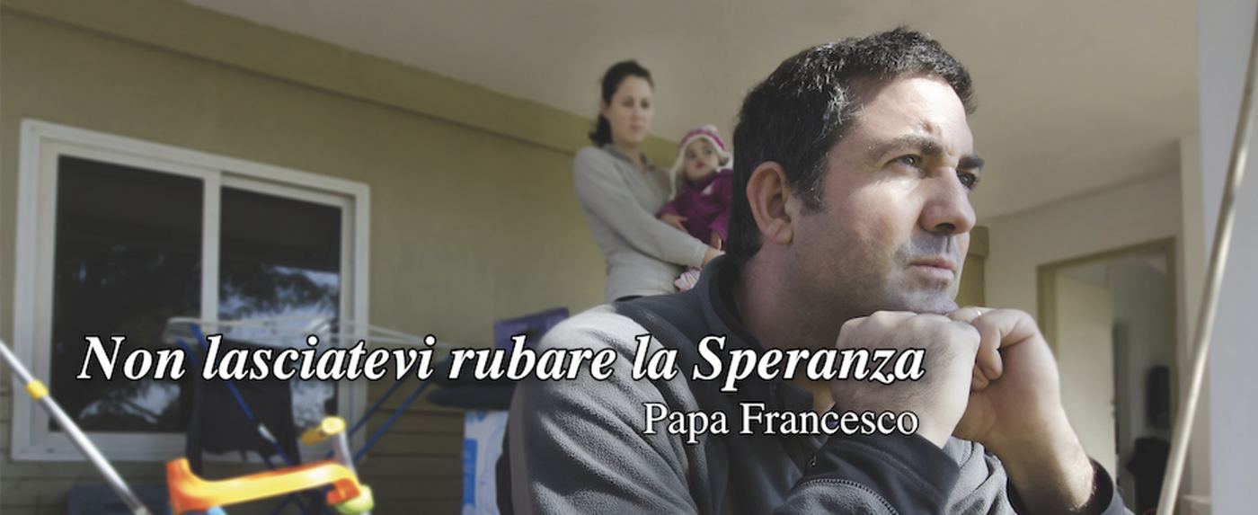 Una famiglia in difficoltà: «Non lasciatevi rubare la speranza»